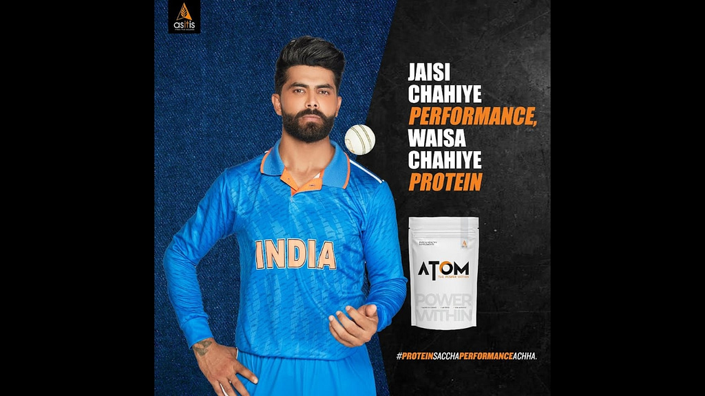 AS-IT-IS nutrition signs up Ravindra Jadeja, indian cricket sensation, as its Brand Ambassador