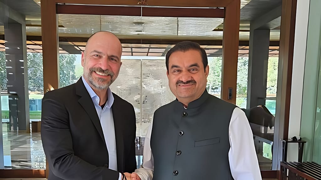 Adani Group and Uber CEO discuss potential collaborations for Indian market