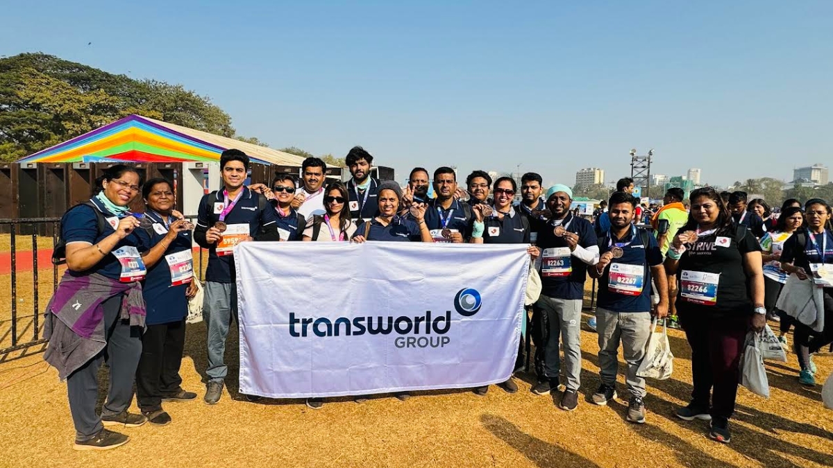 Transworld Group employees run at TATA Mumbai Marathon to support trafficked victims